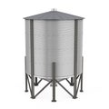 Bulk Feed Silo Isolated