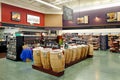 The bulk foods section in a modern grocery store.