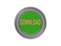Bulk green button with the word download, white background