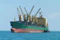 Bulk ship at anchor Royalty Free Stock Photo