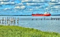 Bulk Shipment of Products Detroit River Shipping Royalty Free Stock Photo