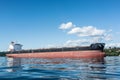 Bulker at anchor in Elliott Bay Royalty Free Stock Photo