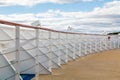 Bulkhead and Railing Around Bow of Ship Royalty Free Stock Photo