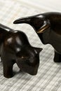 Bull and bear Royalty Free Stock Photo