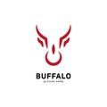 Creative and Simple Bull or Buffalo Head Emblem Sign