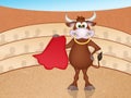 Bull in the bullfight