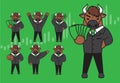 Bull character design.stock concept