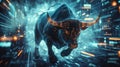Bull Charging into the Crypto Market. Generative AI