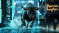 Bull Charging into the Crypto Market. Generative AI