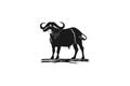 Bull, Cow Logo Designs Inspiration Isolated on White Background. Royalty Free Stock Photo