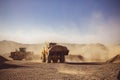 Bull Dozers and front loaders in work site