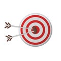 Bull eye aim target focus object for win solution achievement concept Royalty Free Stock Photo