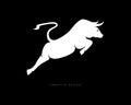Bull fighting jump brand icon design Royalty Free Stock Photo