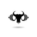 Bull Gym logo with shadow