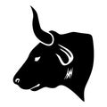 Bull head icon Royalty Free Stock Photo