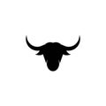 Bull head logo vector icon illustration Royalty Free Stock Photo