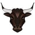 Bull head mascot