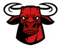 Bull head mascot