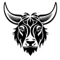 bull head. Vector illustration