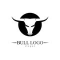 Bull horn and buffalo logo and symbols template icons app