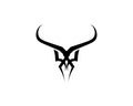Bull horn logo and symbols template icons app Royalty Free Stock Photo