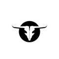 Bull horn logo and symbols template icons app vector