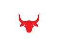 Bull horn logo vector