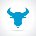 Bull horned icon