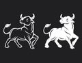 Bull icon design template