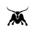 Bull, icon, vector, head, fight, illustration, wild, angry, cow Royalty Free Stock Photo