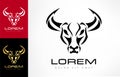 Bull logo vector