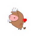 Bull love Royalty Free Stock Photo