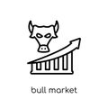 Bull market icon from Bull market collection. Royalty Free Stock Photo