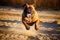 Bull Mastiff running