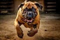 Bull Mastiff running Royalty Free Stock Photo