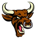 Bull Mean Animal Mascot