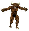 Bull Minotaur Character Attacking