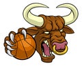 Bull Minotaur Longhorn Cow Basketball Mascot