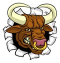 Bull Minotaur Longhorn Monster Cow Mascot Cartoon