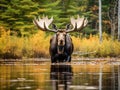 Bull Moose Alces alces Royalty Free Stock Photo