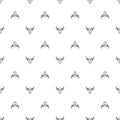 Bull pattern. Decorative animal head. Vector illustration. Symbol of the year Royalty Free Stock Photo