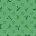 Bull pattern. Decorative animal head. Vector illustration. Symbol of the year