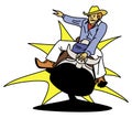 Bull riding - Cowboy Royalty Free Stock Photo