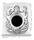 Bull`s Eye, vintage engraving Royalty Free Stock Photo