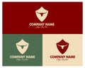 bull and shield logo set. premium vector design. appear with several color choices. Royalty Free Stock Photo