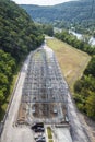 Bull Shoals dam power grid Royalty Free Stock Photo