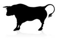 Bull Silhouette Graphic