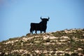 Bull silhouette, Spain.