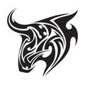 bull tattoo. Vector illustration decorative design