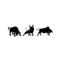 Bull Taurus Bison Buffalo Logo design vector template. Royalty Free Stock Photo